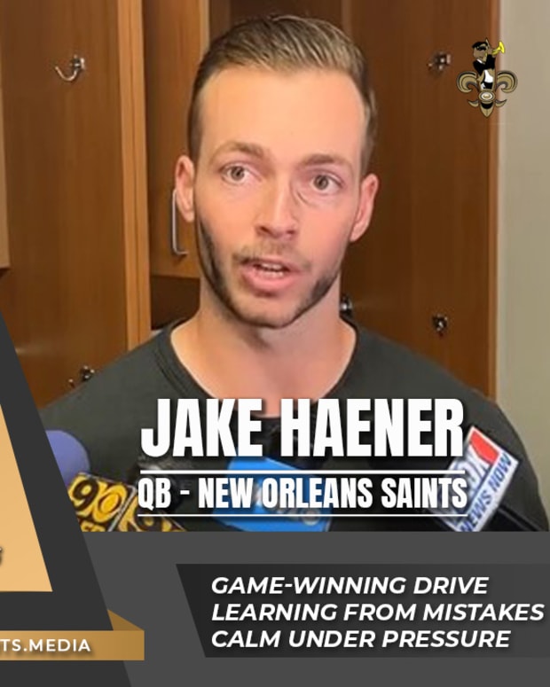 SAINTS POSTGAME THUMBNAIL 2023 - JAKE HAENER